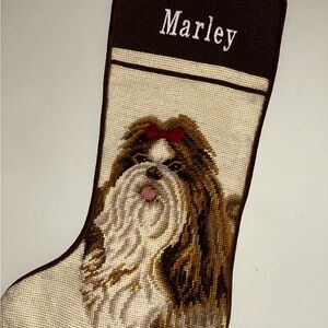 Christmas Stocking Shih Tzu Marley